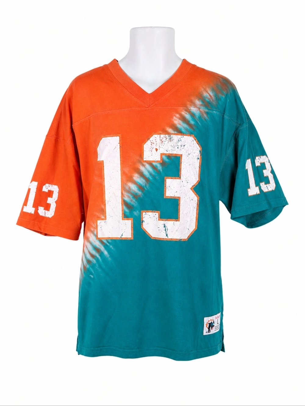 Mitchell & Ness Dan Marino Miami Dolphins Throwback Jersey Tee – Men's Large - Picture 2 of 12